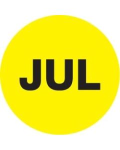 Tape Logic Yellow - "JUL" Months of the Year Labels 1in, DL6729, Roll of 500