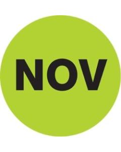 Tape Logic Green - "NOV" Months of the Year Labels 1in, DL6733, Roll of 500