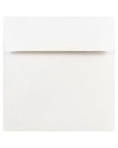 JAM Paper Square Invitation Envelopes, 8in x 8in, Gummed Seal, White, Pack Of 25