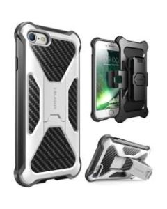 i-Blason Transformer Carrying Case (Holster) Apple iPhone 8 Smartphone - White - Impact Resistant Exterior, Shock Absorbing Interior - Polycarbonate - Holster, Belt Clip