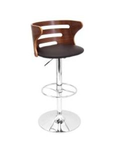 LumiSource Cosi Bar Stool, Walnut/Brown