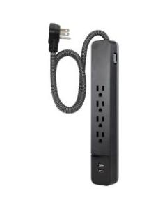 GE UltraPro 4-Outlet/2-USB Surge Protector, 3ft Cord, 43631