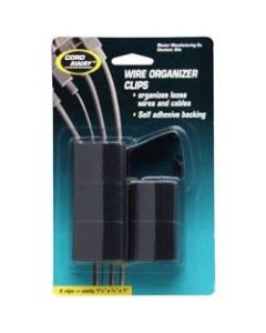 Master Caster Cord Away Wire Clips, Pack Of 6