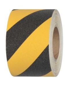 Tape Logic Heavy-Duty Antislip Tape, 3in Core, 2in x 60ft, Black/Yellow