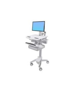Ergotron StyleView Cart with LCD Pivot, 2 Drawers - Cart - for LCD display / PC equipment (open architecture) - plastic, aluminum, zinc-plated steel - screen size: up to 24in