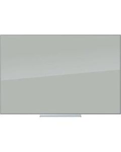 U Brands Frameless Floating Non-Magnetic Glass Dry Erase Board, 36in X 24in, Grey