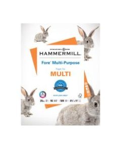 Hammermill Fore Multi-Use Paper, Letter Size (8 1/2in x 11in), 20 Lb, Ream Of 500 Sheets
