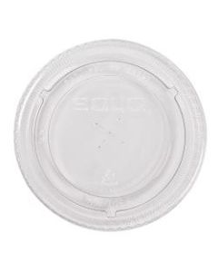 Dart PETE Flat Straw-Slot Cold Cup Lids, 16 - 24 Oz, Clear, Pack Of 1,000 Lids