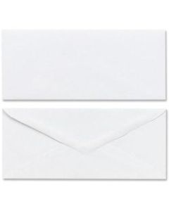 Mead Plain White Envelopes - Business - #10 - 4 1/8in Width x 9 1/2in Length - Gummed - 50 / Box - White