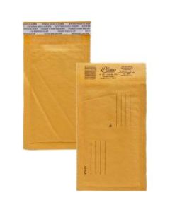Alliance Rubber Kraft Bubble Mailers - Bubble - #000 - 4in Width x 8in Length - Peel & Seal - Paper - 25 / Carton - Kraft
