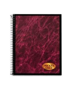TOPS Docket Gold Project Planner, 6 3/4in x 8 1/2in, 70 Sheets, Burgundy
