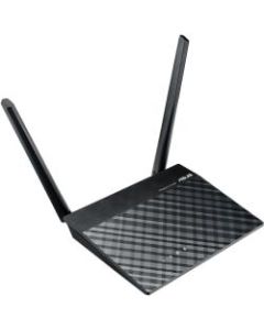 Asus RT-N300 B1 Wi-Fi 4 IEEE 802.11n Ethernet Wireless Router - 2.40 GHz ISM Band - 37.50 MB/s Wireless Speed - 4 x Network Port - 1 x Broadband Port - Fast Ethernet - VPN Supported - Desktop