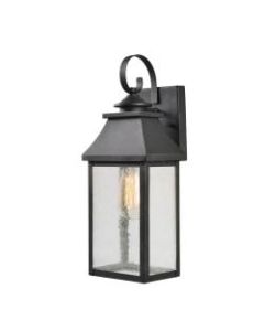 Kenroy Home Nelson 1-Light Large Lantern, 6-1/2inW, Black