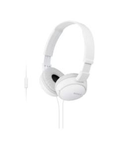 Sony ZX On-Ear Monitor Headphones, White, MDRZX110AP/W