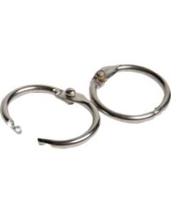 CLI Multipurpose Book Rings - 0.5in Diameter - Round - Silver - Steel - 100 / Box