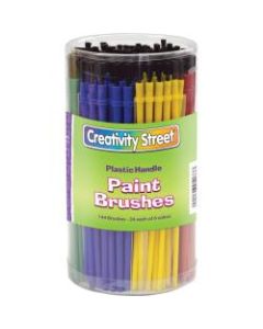 ChenilleKraft Classroom Brush Canister, Nylon, Multicolor, 144 Brushes