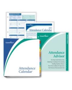 ComplyRight 2022 Attendance Calendar Kit, 8 1/2in x 11in, White, Pack Of 25