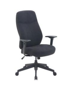 Serta Commercial Motif Fabric Ergonomic High-Back Executive Chair, Black