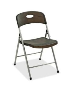 Lorell Translucent Folding Chairs, Smoke, Set Of 4 Chairs