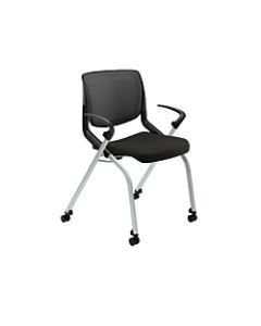 HON Motivate Nesting/Stacking Flex-Back Chair, Black/Platinum