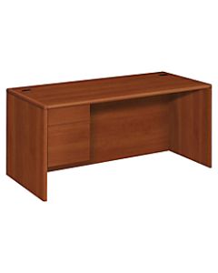 HON 10700 Series Laminate Left Pedestal Desk, Cognac