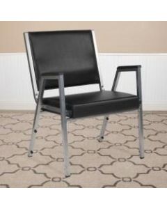 Flash Furniture HERCULES Bariatric Medical Reception Arm Chair With Antimicrobial Protection, Black