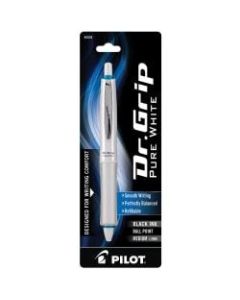 Pilot Dr. Grip Retractable Ballpoint Pen, Medium Point, 1.0 mm, White Barrel, Black Ink
