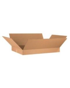 Office Depot Brand Flat Corrugated Boxes, 36in x 24in x 4in, Kraft, Bundle of 10