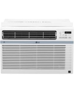 LG Window-Mounted Air Conditioner, 8,000 BTU, 12 7/16inH x 19 5/8inW x 19 7/16inD, White