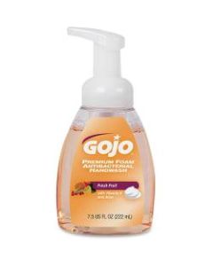 GOJO Premium Foam Antibacterial Hand Wash Soap, Fresh Fruit Scent, 7.5 Oz, Carton Of 6 Pump Bottles