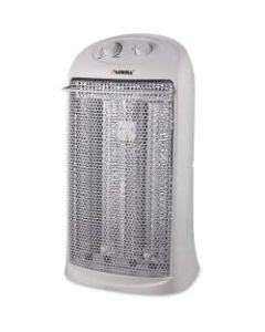 Lorell 1500 Watts Electric Fan Heater, 2 Heat Settings, 12.44inW, White