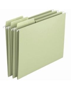 Smead Erasable FasTab Hanging File Folders, Letter Size, Moss, Box Of 20 Folders