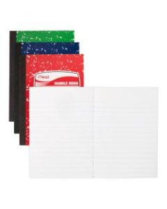 Mead Square Deal Colored Memo Book - 80 Sheets - Tape Bound - 3 1/2in x 4 1/2in - Assorted Cover Marble - 1Each