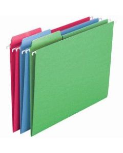 Smead Erasable FasTab Hanging Folders, Letter Size, Assorted Colors, Box Of 18