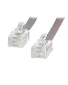 StarTech.com 25 ft RJ11 Telephone Modem Cable - RJ-11 Male - RJ-11 Male - 25ft - Gray