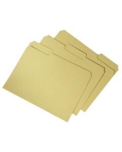 File Folders, 100% Recycled, Yellow, Box Of 100, (AbilityOne 7530-01-566-4136)
