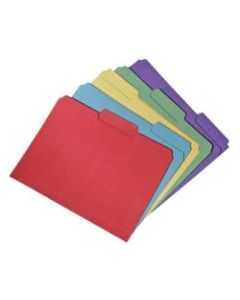 File Folders, 100% Recycled, Assorted Colors, Box Of 100, (AbilityOne 7530-01-566-4143)