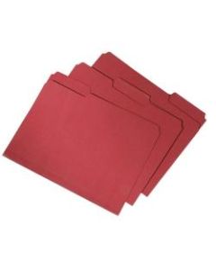 File Folders, 100% Recycled, Red, Box Of 100, (AbilityOne 7530-01-566-4146)