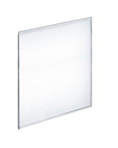 Azar Displays Wall-Mount U-Frame Acrylic Sign Holders, 22in x 17in, Clear, Pack Of 10