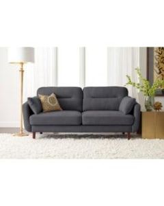 Serta Sierra Collection Loveseat, Slate Gray/Chestnut