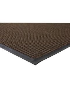 Genuine Joe Waterguard Indoor/Outdoor Floor Mat, 4ft x 6ft, Chocolate Brown