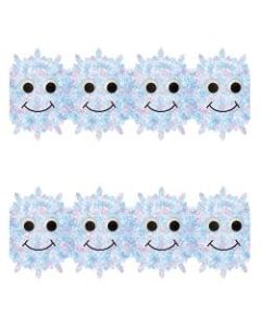 Hygloss Happy Snowflakes Border Strips - 12 (Happy Snowflakes) Shape - Damage Resistant, Durable, Long Lasting - 36in Height x 3in Width - Assorted - 12 / Pack