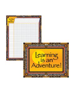 Barker Creek Chart Set, Learning Is An Adventure, 17in x 22in, Grades Pre-K+, Pack Of 2