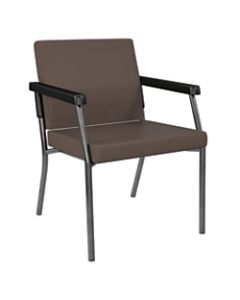 Office Star Bariatric Big & Tall Guest Chair, Java/Gunmetal Gray