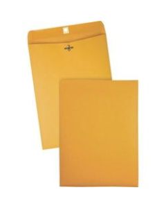 Quality Park Gummed Kraft Clasp Envelopes - Clasp - #97 - 10in Width x 13in Length - 28 lb - Gummed - Kraft - 100 / Box - Kraft