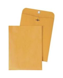 Quality Park Gummed Kraft Clasp Envelopes - Clasp - #105 - 11 1/2in Width x 14 1/2in Length - 28 lb - Gummed - Kraft - 100 / Box - Kraft
