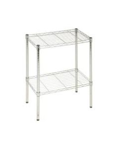 Honey-Can-Do Urban Steel Adjustable Industrial Shelving Unit, 2-Tiers, Chrome