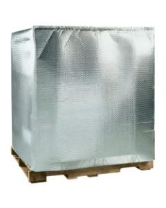 Office Depot Brand Cool Shield Bubble Pallet Covers, 48inH x 40inW x 48inD, Silver, Case Of 5