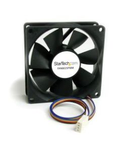 Star Tech.com 80x25mm Computer Case Fan with PWM - Pulse Width Modulation Connector - Add a Variable Speed, PWM-Controlled Cooling Fan to a Computer Case - case fan - pwm fan - computer fan - 80mm fan - computer cooling fan