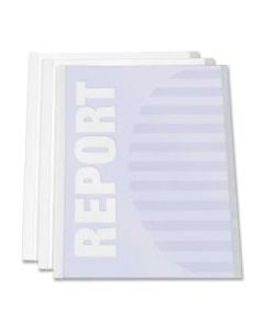 C-Line Report Covers With Binding Bars, 8 1/2in x 11in, Clear, Box Of 50